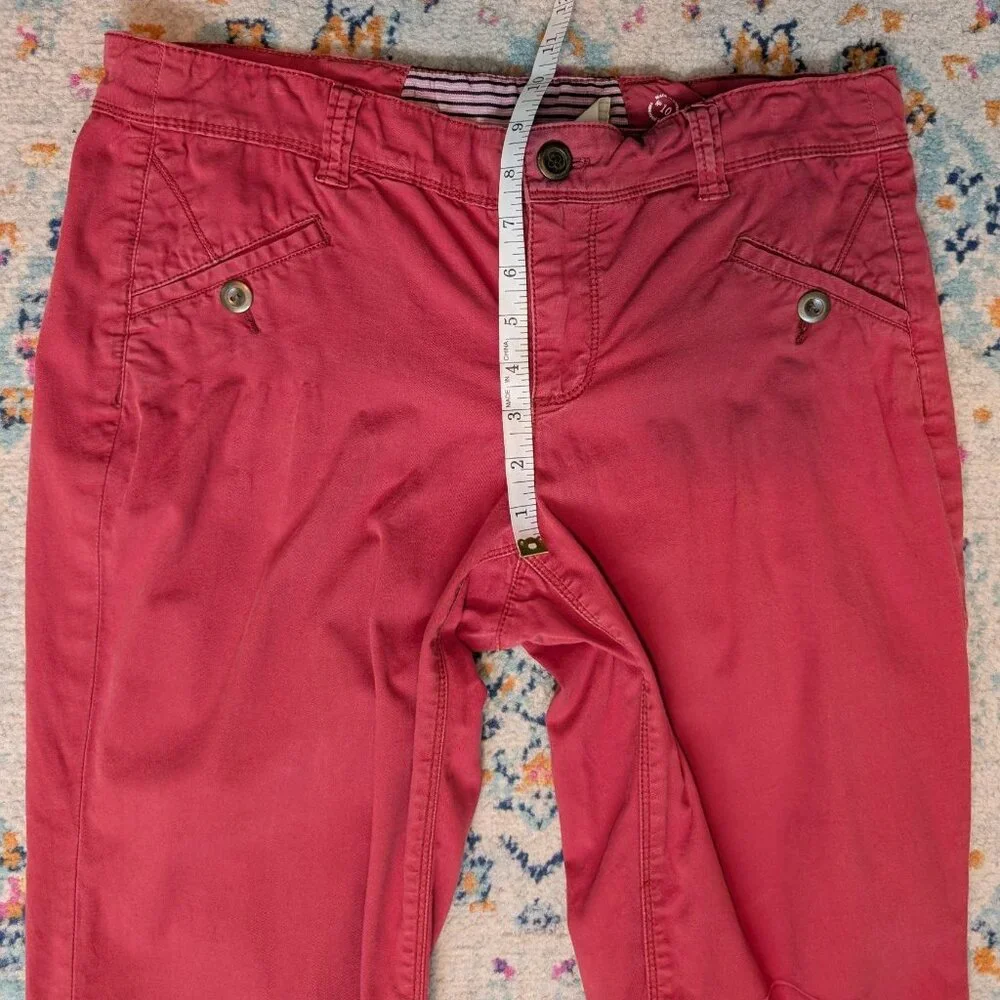 Daughters‎ Of The Liberation Red Cotton-Blend Straight-Leg Pants Size 10